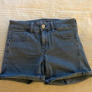 Blue American Eagle Twill Super Stretch Shorts